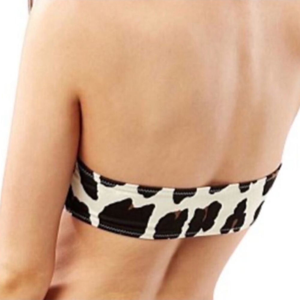 Solid & Striped Annabelle Bandeau Top Small Brigitte Bottom Medium Leopard - Picture 8 of 16